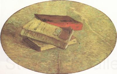 Vincent Van Gogh Still Life wtih Three Books (nn04) France oil painting art
